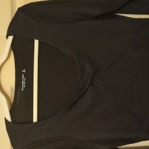 NWOT Abercrombie and Fitch Cozy Scoop neck Black bodysuit